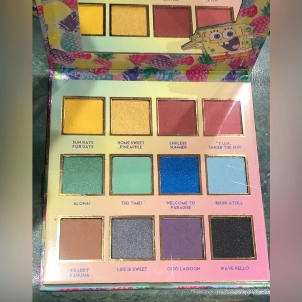 Nickelodeon Spongebob Squarepants 12quad tropics‎ themed eyeshadow palette new